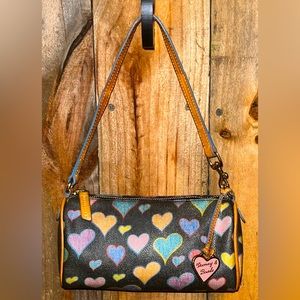 🌈VINTAGE🌈Dooney & Bourke Black Multi Barrel Bag.
